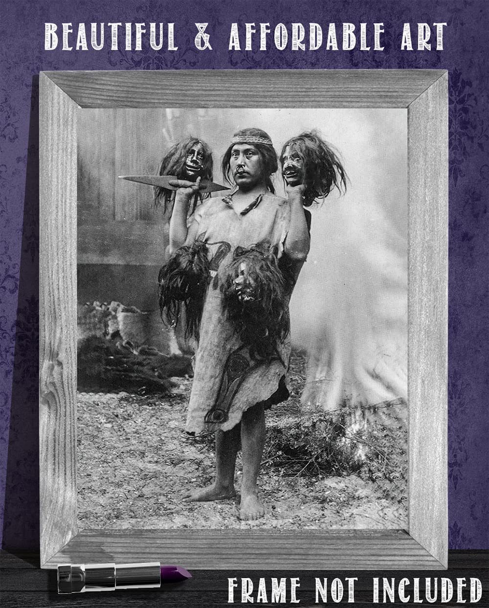 Amazon.com: Shrunken Head Warrior 11x14 Unframed Print – Creepy
