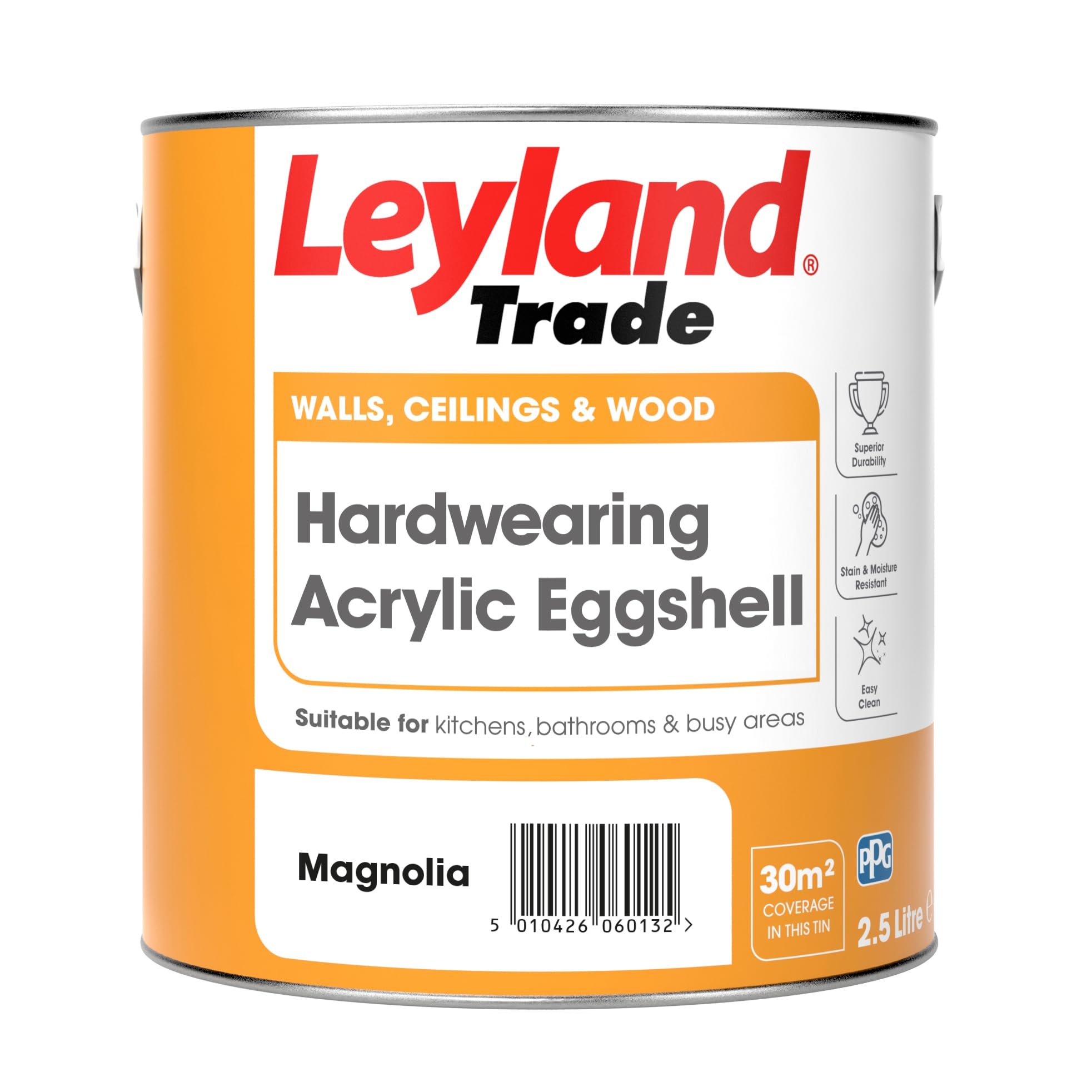 Leyland Magnolia Trade Acrylic Eggshell Paint - 2.5L