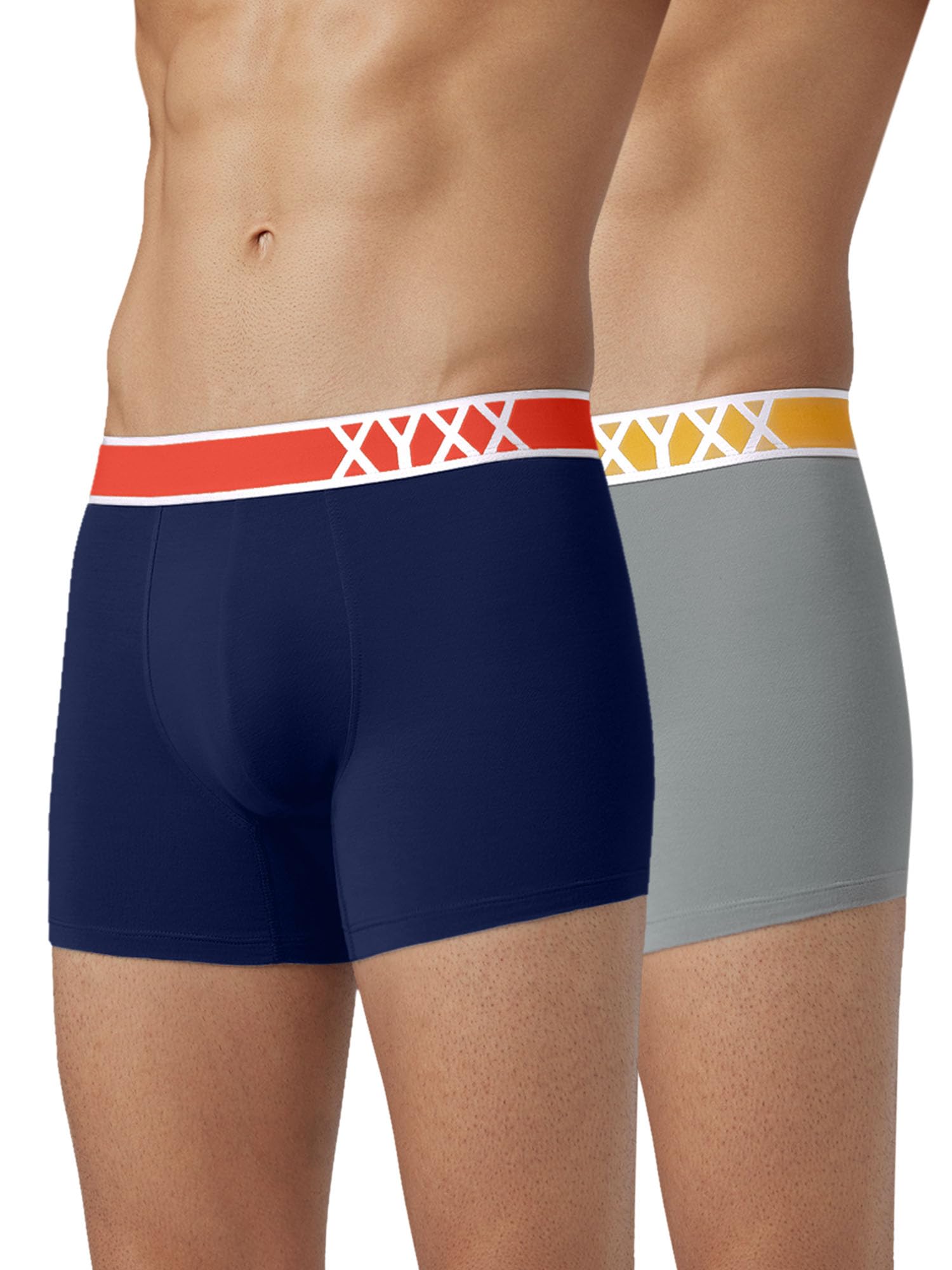 xyxx Men's Volt and Dynamo Micromodal Regular Fit Solid Antimicrobial Trunks with No Marks Waistband (Pack of 2)-picture-30