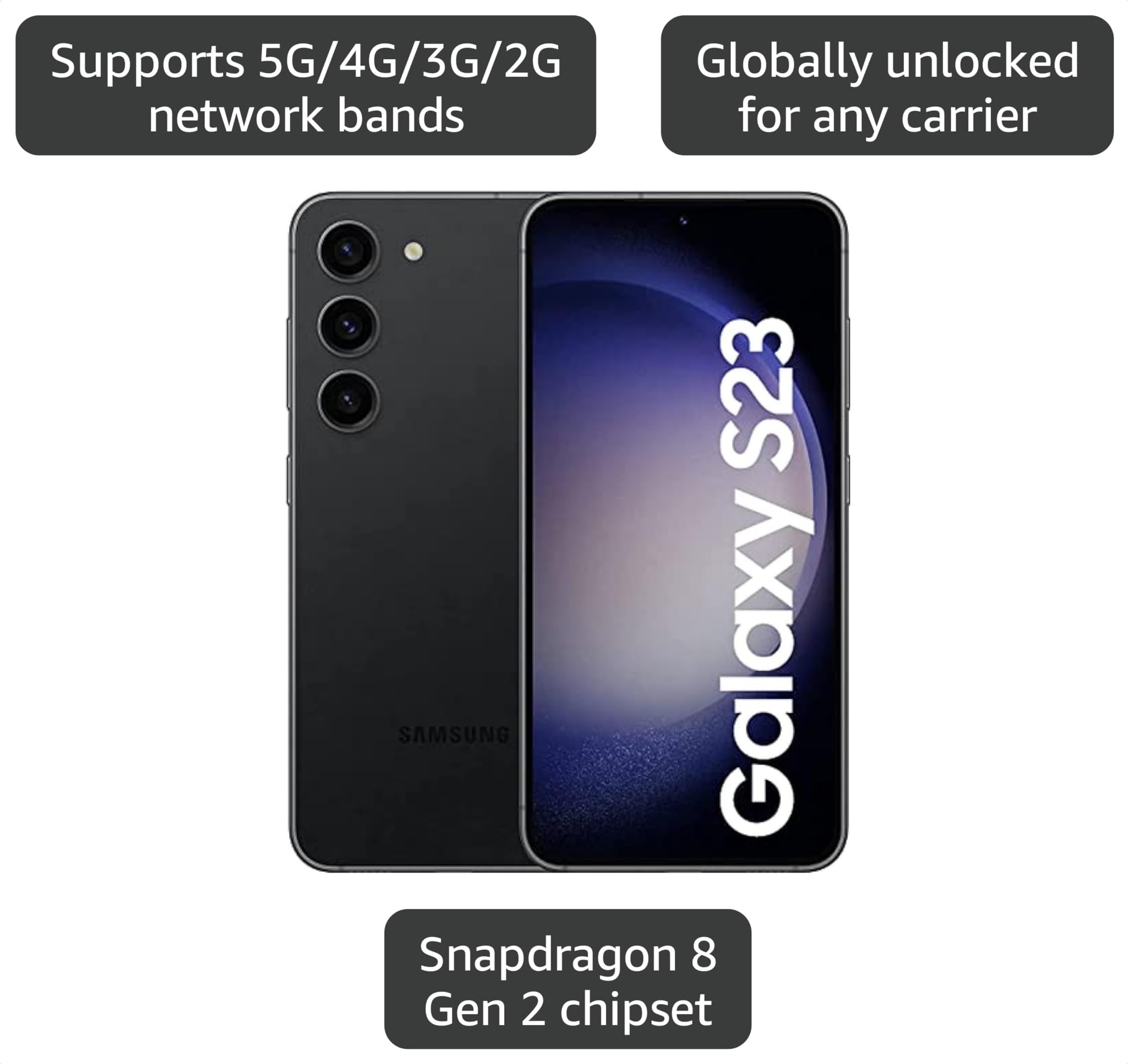 Amazon.com: SAMSUNG Galaxy S23 5G S9110 Dual 128GB 8GB RAM, 50 MP
