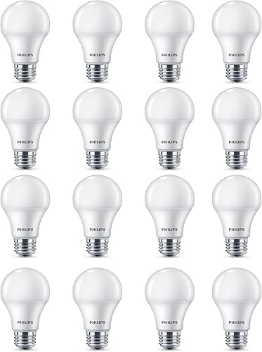 Miniatura 2 de PHILIPS Bombilla LED E26 equivalente a 75 vatios A19, no regulable, color blanco suave, 2700 K, paquete de 16 unidades