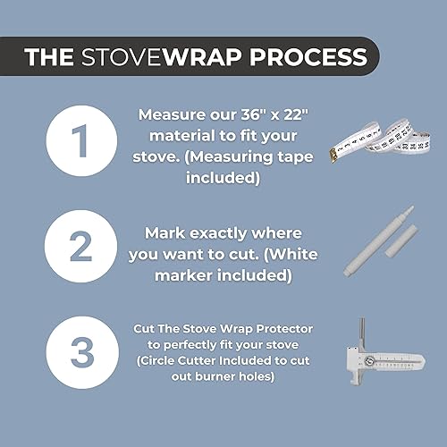 Miniatura 7 de Funda para estufaprotector y forro de horno, corte universal para adaptarse al tamaño, para estufas de gas, eléctricas, de vidrio y de inducción,