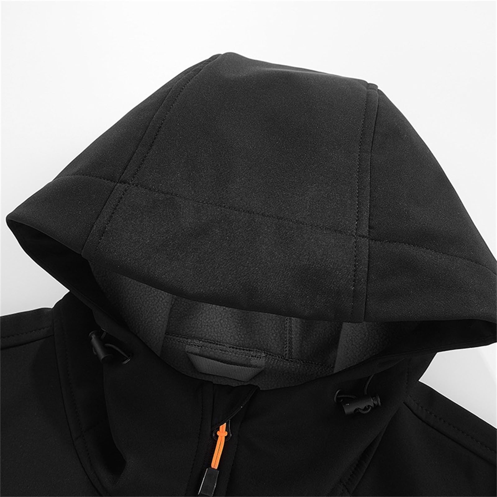 Generisch Chaqueta de senderismo ligera para hombre, impermeable, transpirable, chaqueta de lluvia fina para hombre, chaqueta de entretiempo con capucha, chaqueta de entrenamiento, cortavientos