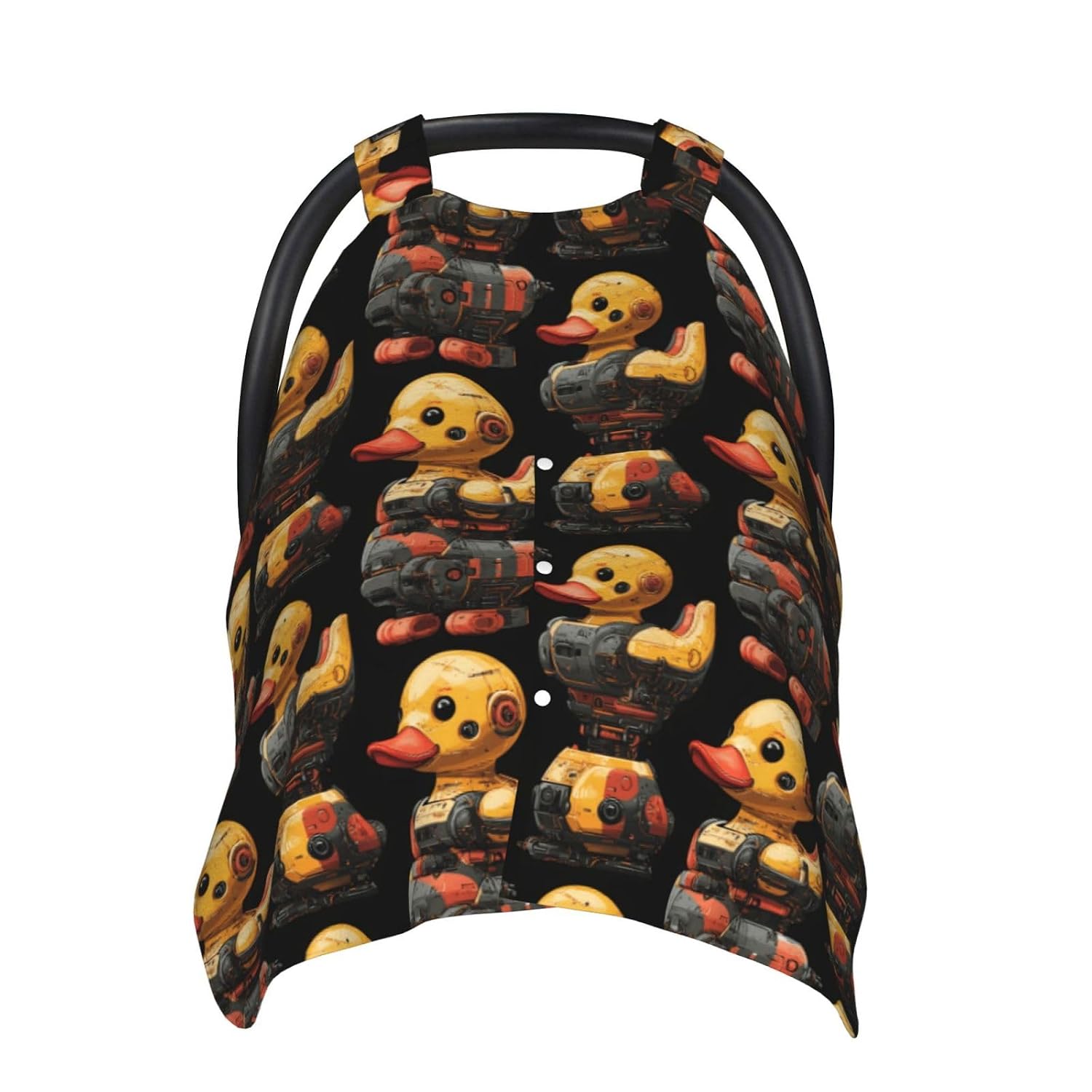 Cyber Cute Duck Print Baby Car Seat Covers, Breathable Nursing Cover Breastfeeding Cover, Stroller Covers, Baby Boys Girls Newborn Essentials, Multi-use Infant Carseat Canopy