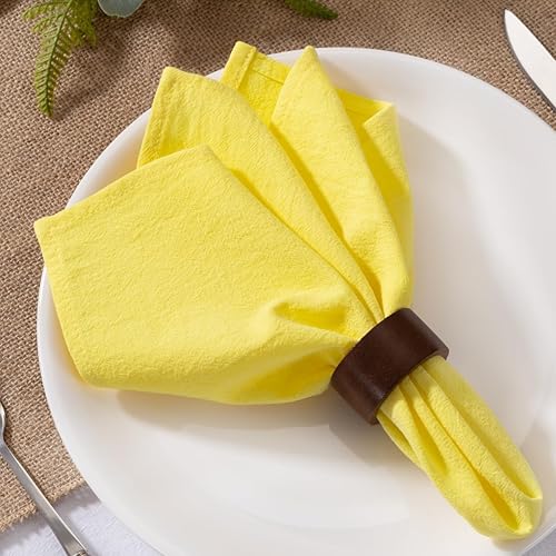 Vista 17 de MLMW Juego de 6 servilletas de tela color marrón nude, de lino, rústicas, de algodón, lavables a granel, de 16 x 16 pulgadas, para decoración de Piel