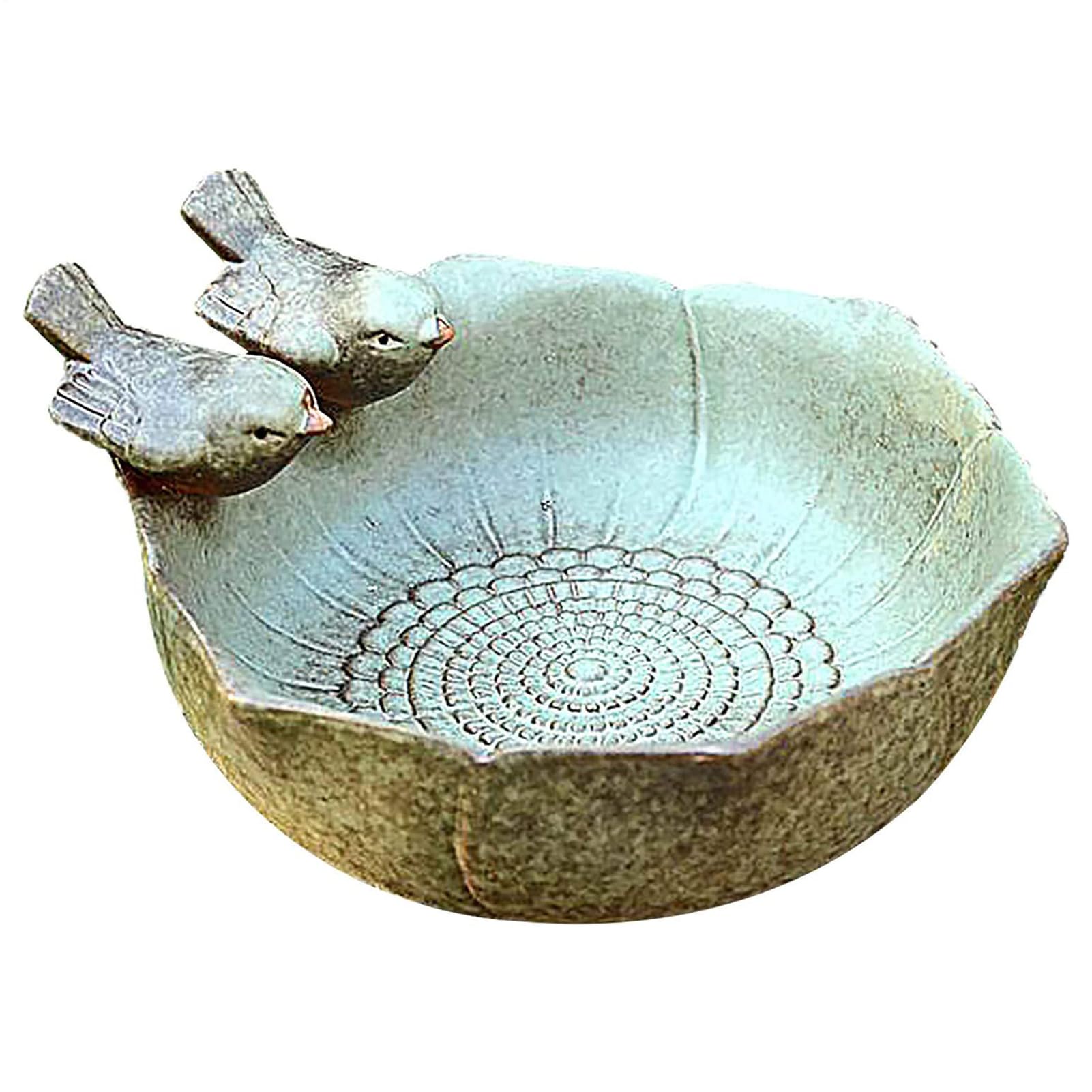 Bird Feeders For The Garden - Bird Bath Bowl, Ceramic BirdFeeding Bowl Toy For Garden Decor, BirdBath For WildBirds, Yard Decor, Floor FeederBowl, For Small Animals, Guinea Pig, Chipmunk