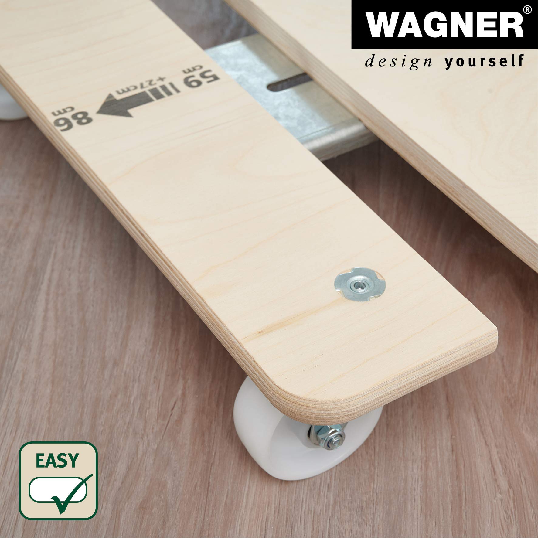 WAGNER, naturalny, (dł.) 59-86 x (szer.) 49 x (wys.) 11 cm
