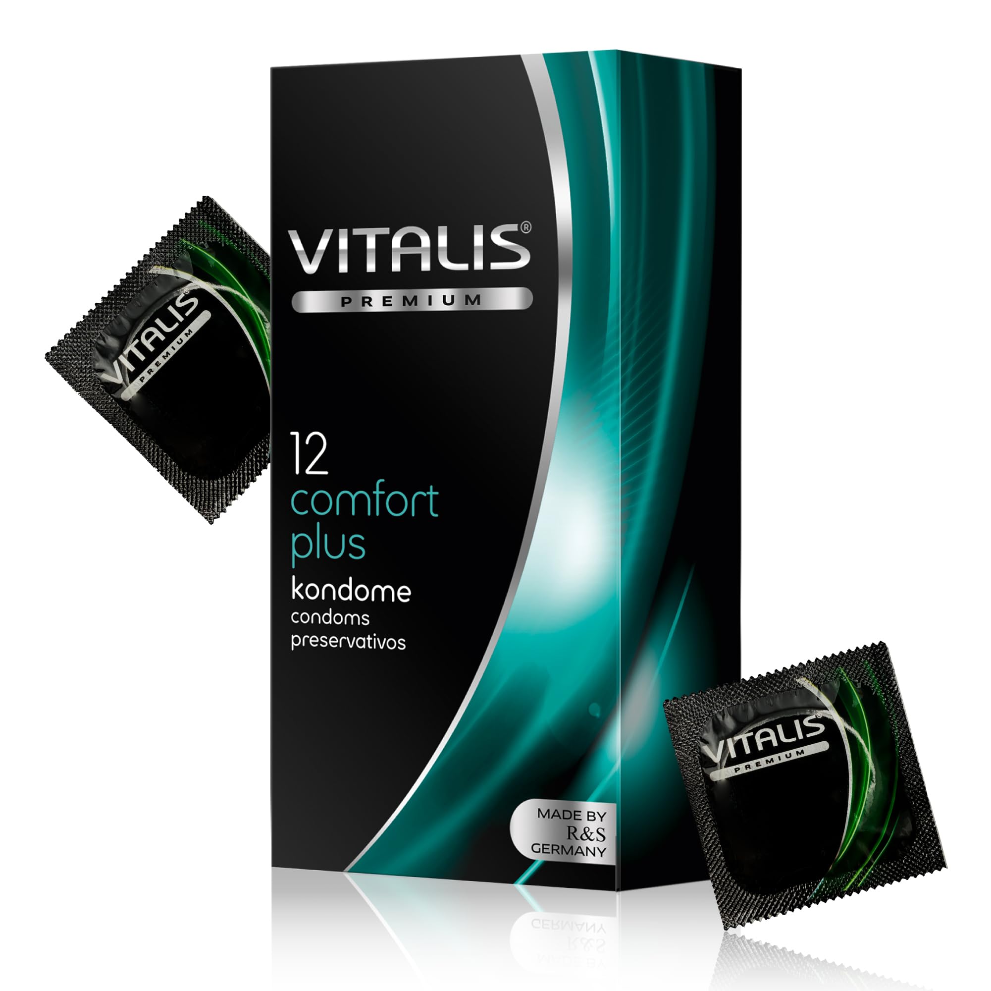 Vitalis Kondome 12er Pack – Comfort Plus, Kartonverpackung