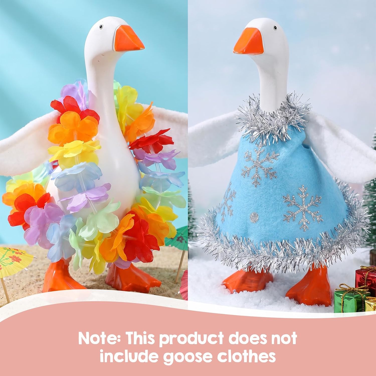 Lusofie 1 Pcs 7 Inch Mini Desk Goose Wings - Poseable Felt Desk Goose Outfits 7 inches image 4