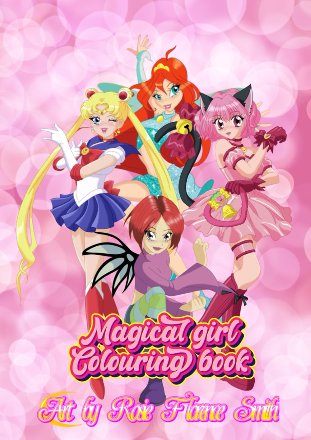Magical girl colouring book