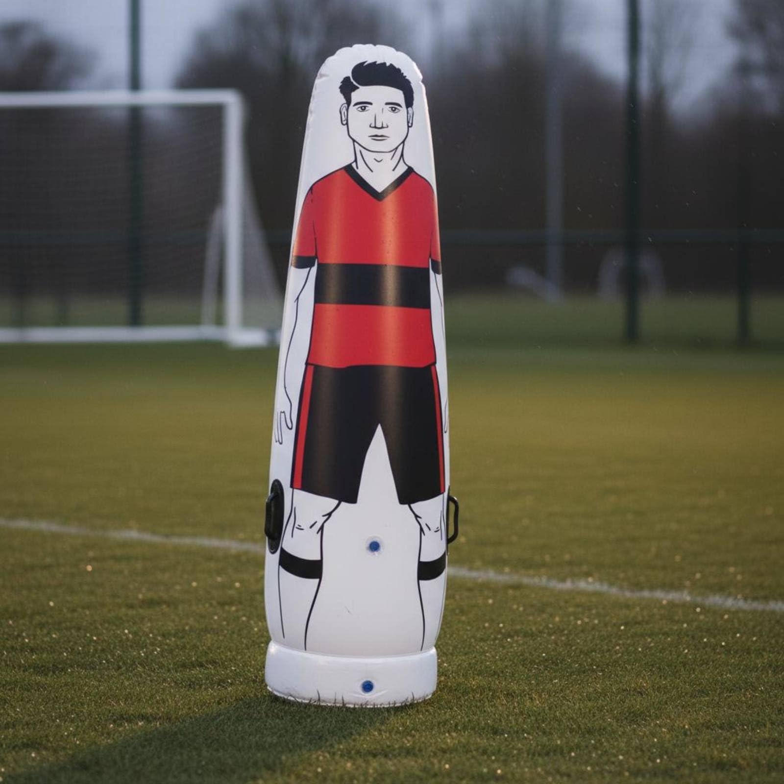 Football Training Dummy Manichino Allenamento Calcio Barriera Punizioni Gonfiabile Simulatore Avversario PVC Robusto con Base Autoraddrizzante Adatto
