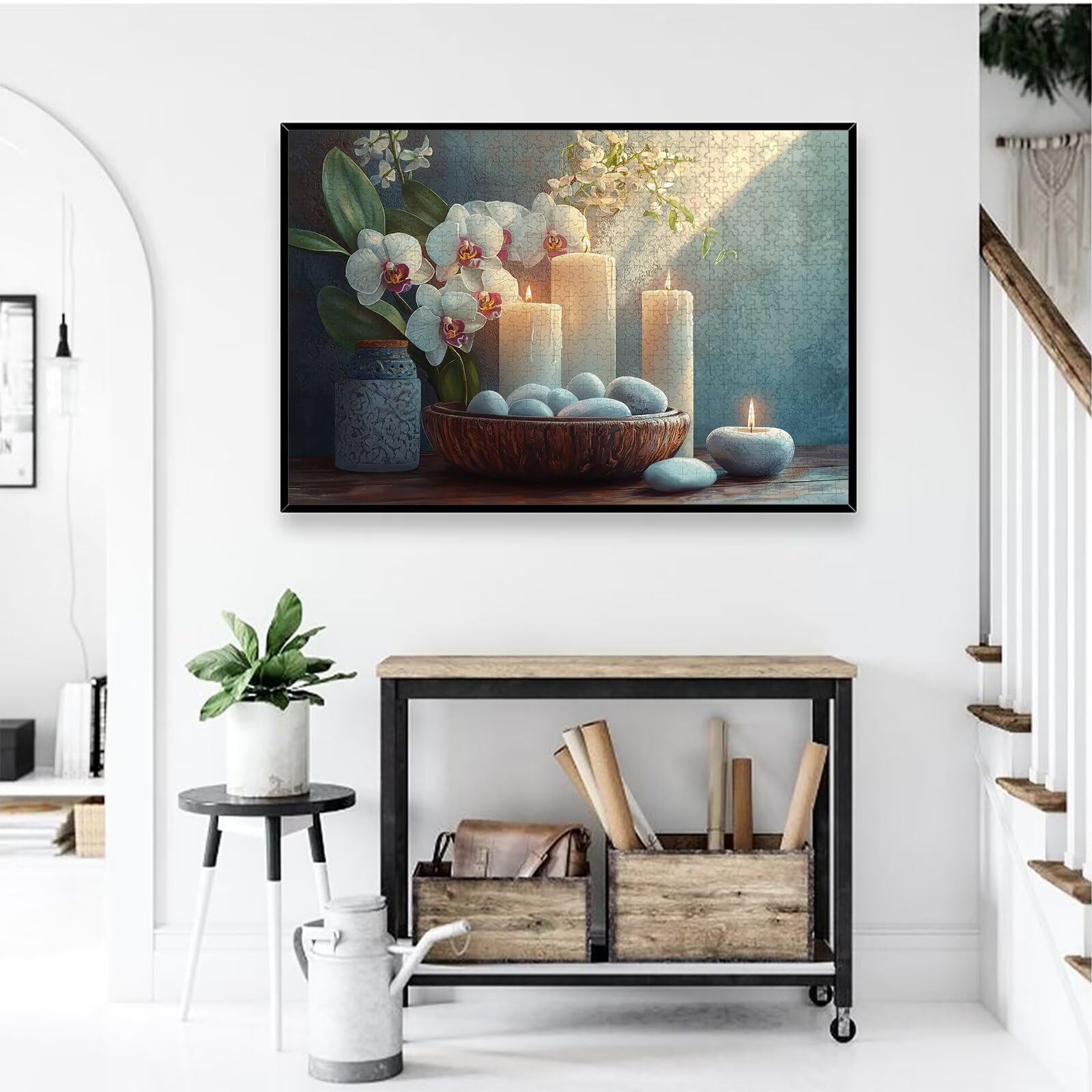 Puzzle 1000 sztuk Zen, Puzzle Orchidea 1000 sztuk dla dorosłych i nastolatków, drewniane puzzle z wykwintnym opakowaniem, rodzinne gry edukacyjne, dekoracje domu, prezent dla dorosłych-1689