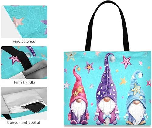 Miniatura 3 de JSTEL Bolsa de lona para mujer con bolsillo, bolsa de lona para el trabajo, bolsa de compras de lona