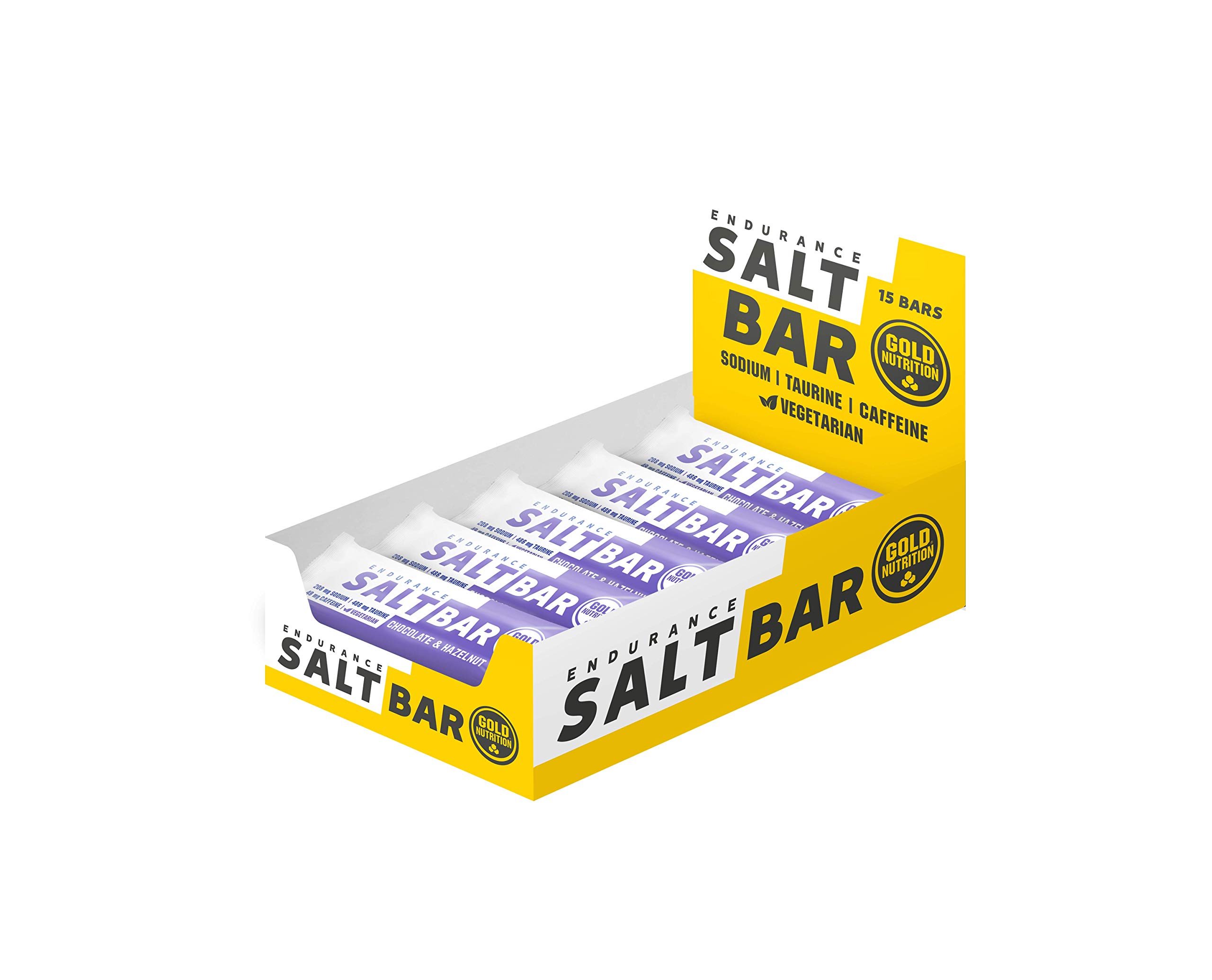 GoldNutritionEndurance Salt Bar - 15-Count Box (Choco & Hazelnut)