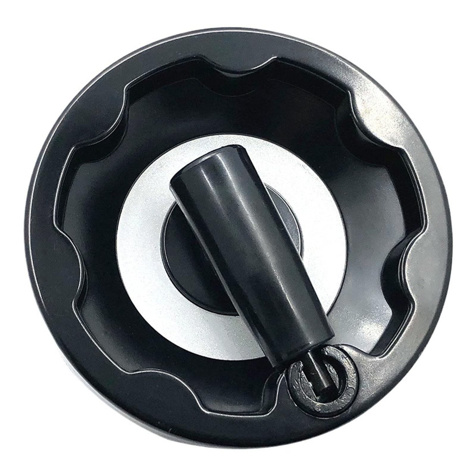 JWSEO Machine Tools Handwheel Foldable Inner Corrugated Handwheels Lathe Hand Wheel Bakelite Wavy Round 100/125/160/200mm(125x12)