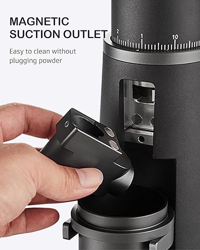 Miniatura 8 de STARSEEKER EDGE - Molinillo de café eléctrico automático de aluminio para prensa francesa, café por goteo y expreso, ajuste de finura extraíble,