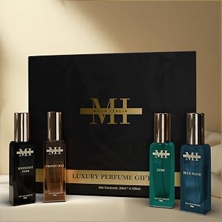 Mosa Italia Luxury Perfume Gift Set for Men & Women | Long Lasting Premium Fragrances Midnight Noir, Velvet Oud, Lush & Bl... Price In India