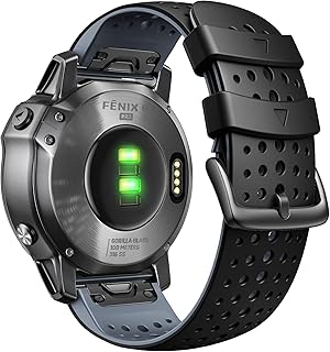 NotoCity for Fenix 5X Fenix 7X Sport Silicone Watch Band 26mm Replacement Strap for Fenix 6X/ 6X Pro/ 5X Plus/Tactix 7 Pro/Enduro 2/ Fenix 3/ Descent Mk2