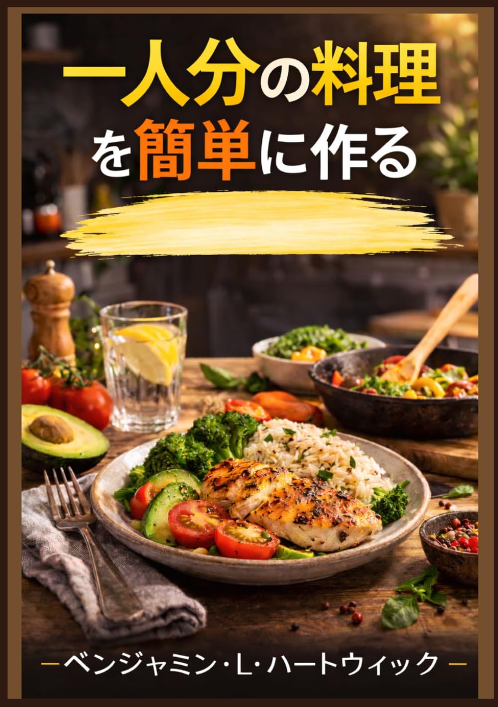 一人分の料理を簡単に作る: 一人分の栄養満点で経済的な食事を作るための実践ガイド (ベンジャミン・L・ハートウィックの料理の基本シリーズ)