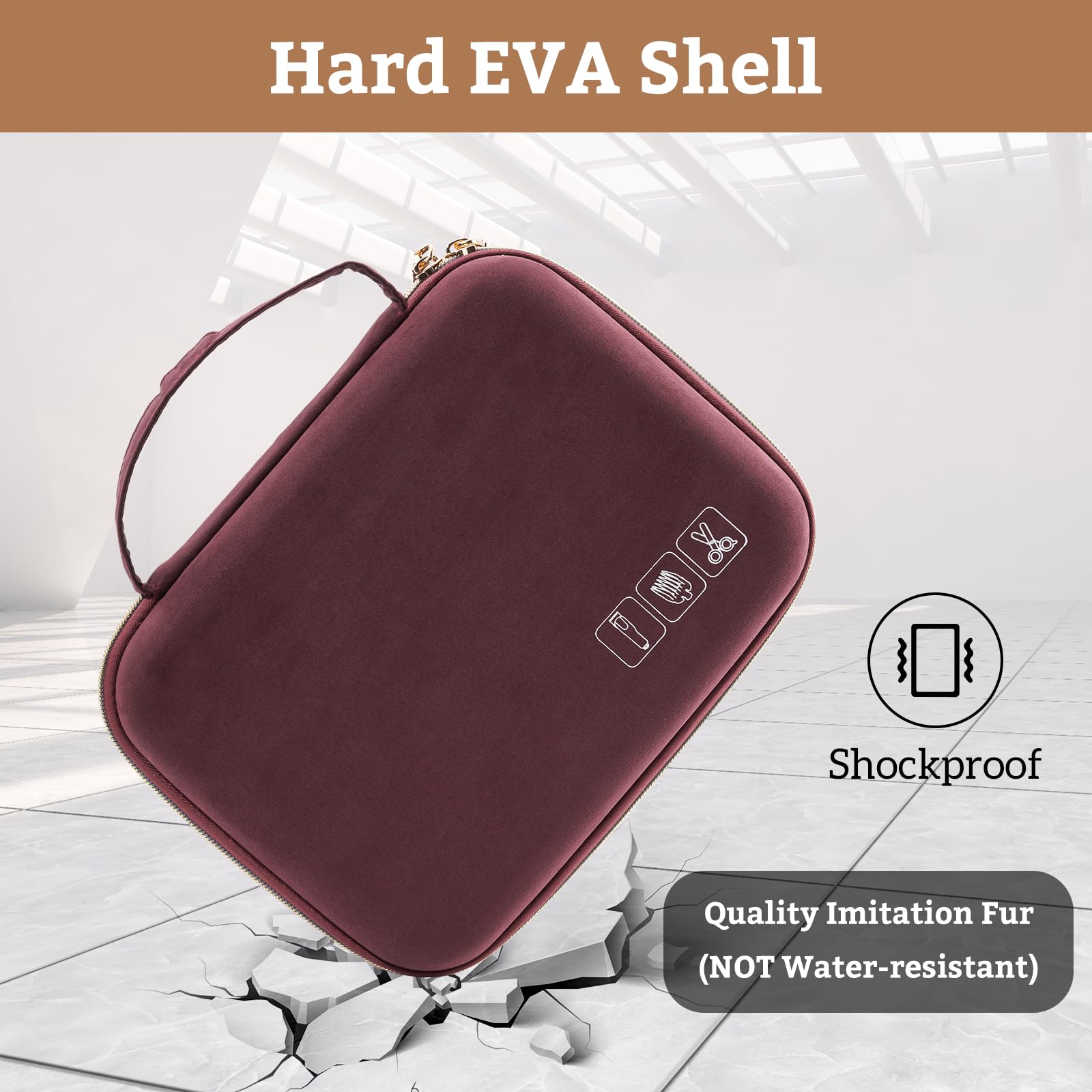 ProCase Hard Travel Case for Hair Clippers and Grooming Accessories