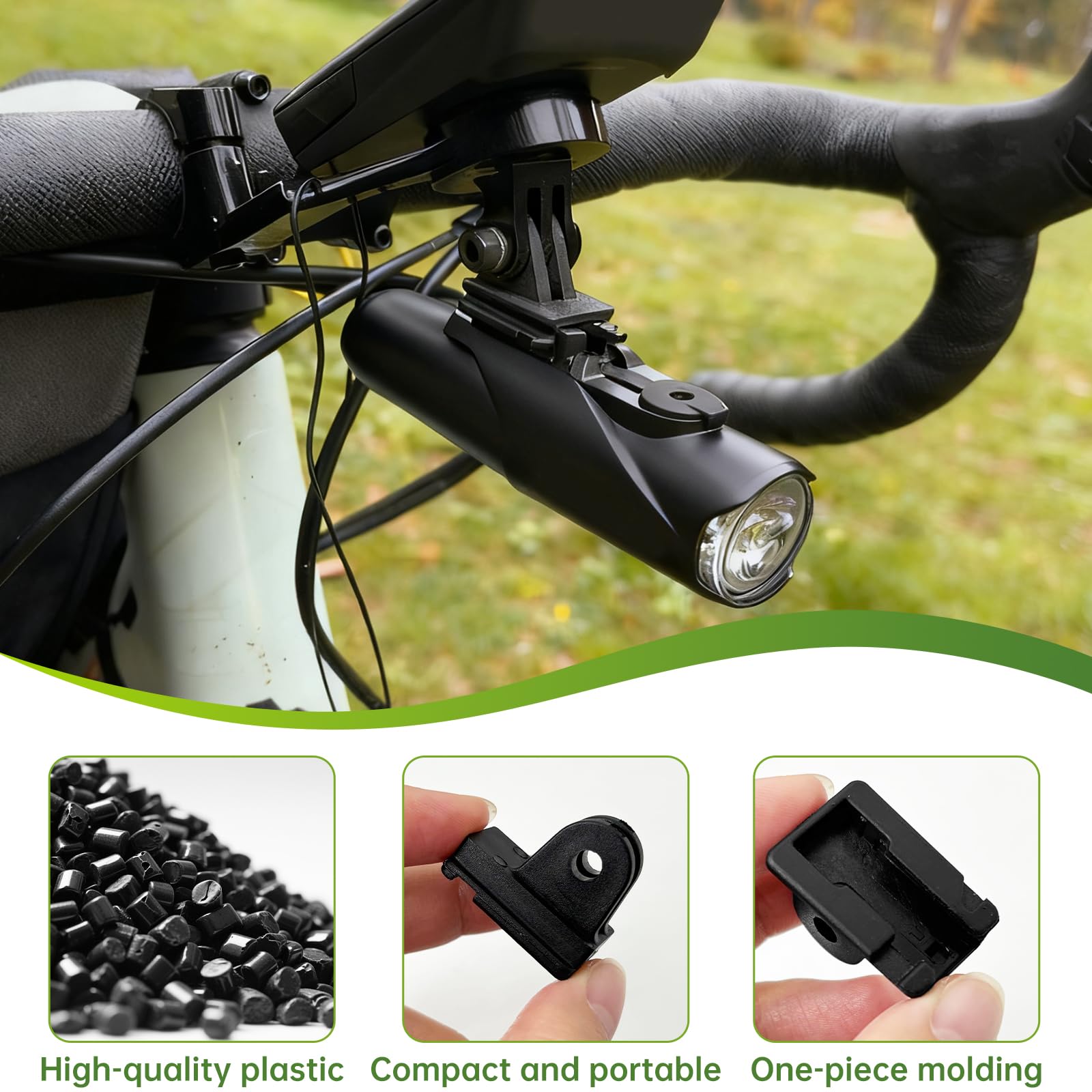 Adapter do oświetlenia rowerowego CatEye na uchwyt Gopro - uchwyt na oświetlenie rowerowe, uchwyt lampy z przodu roweru na CatEye Volt/AMPP, uchwyt na oświetlenie rowerowe pod uchwytem na Gopro