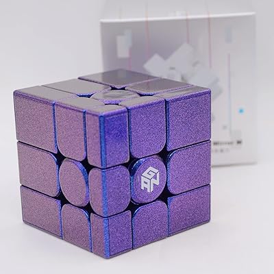 Bukefuno GAN Mirror M UV 3x3 Speed Cube Gans 3x3x3 2022 Mirror Cube Magnetic GAN Mirror UV Puzzle Purple Color Cubes (UV Version)
