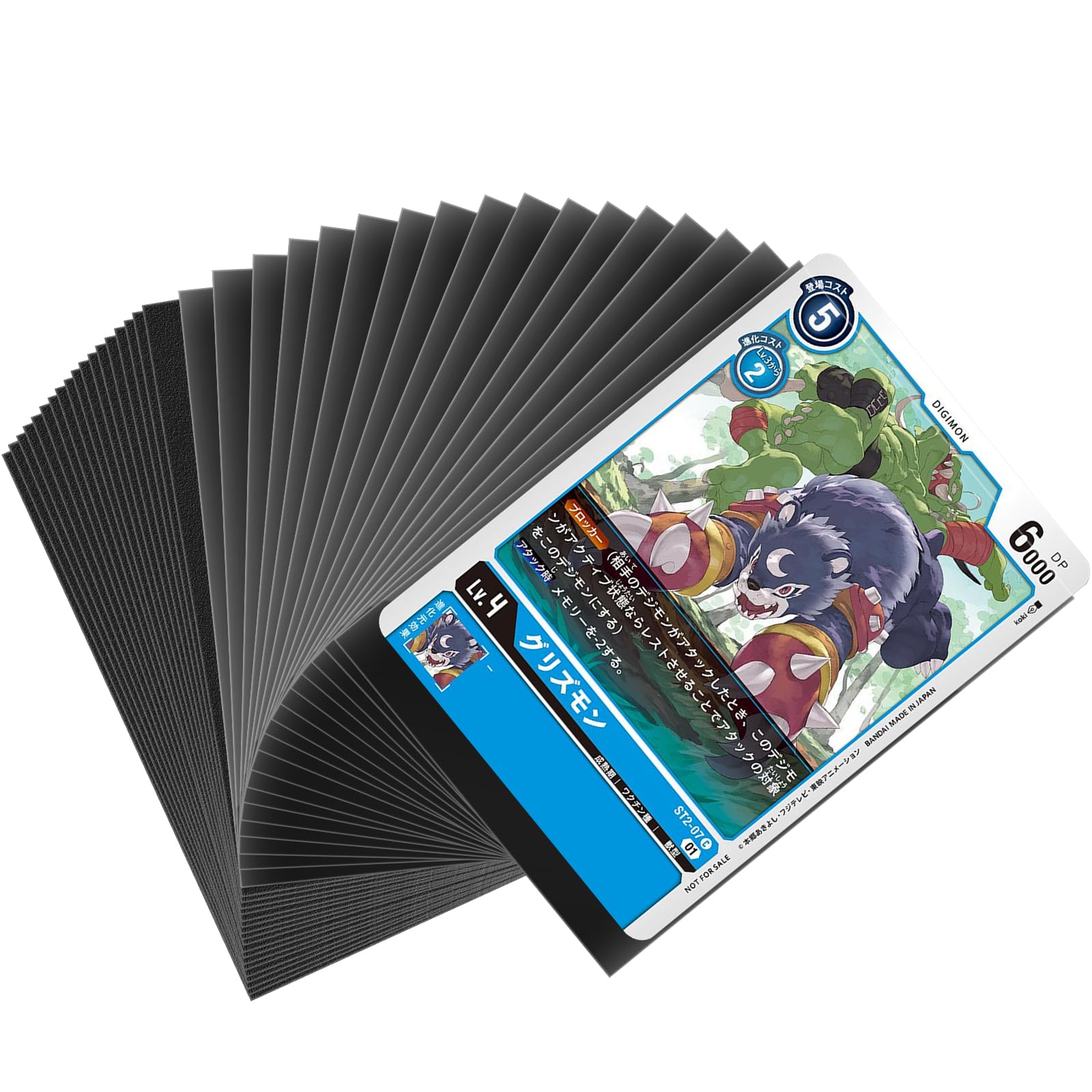 MOXYOY 100 Pcs Card Sleeves, Anti-Slip and Anti-Fingerprint Penny Sleeves Pokemon, Transparent Front and Black Frosted Back Suitable for MTG, TCG,Magic, Sports Cards and Baseball Cards(66x91mm)