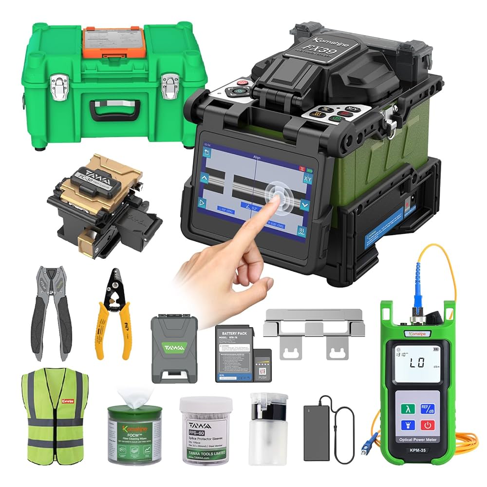 Amazon.com: KOMSHINE Fiber Fusion Splicer FX39 with 6 Motors