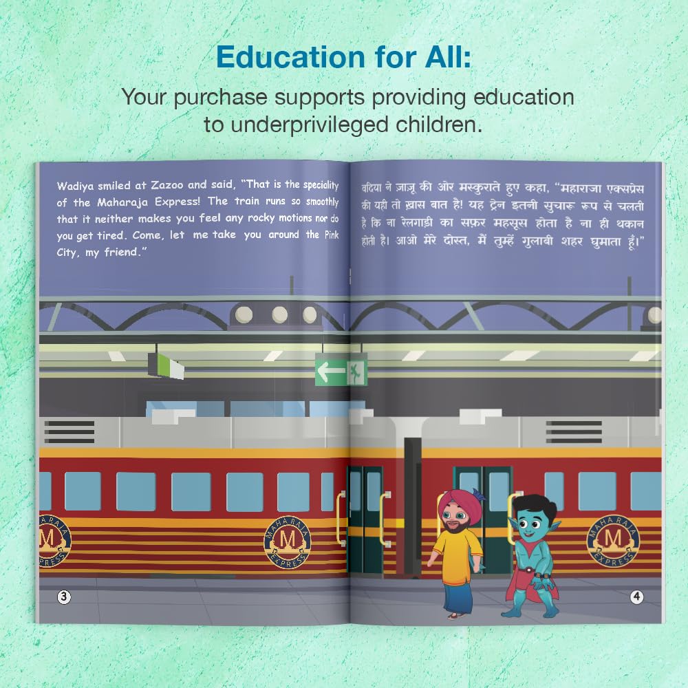 Wadiya Singh Visits Rajasthan Bilingual Story Book for Kids by Sonalika Publications 1