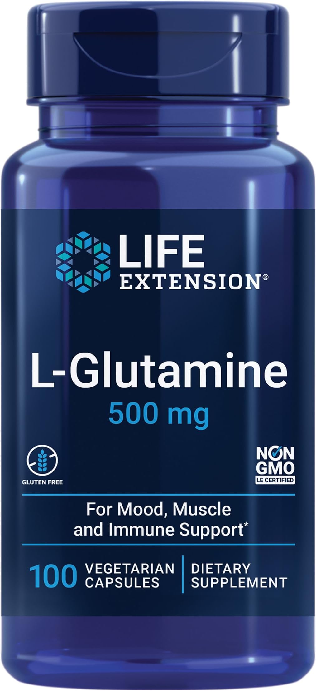Life Extension LGlutamine, 500 mg Lglutamine, amino acid