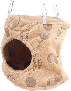 OATIPHO Confortável Cama De Cobaia Hamster Rede Suspensa Cama De Chinchila Rede De Esquilo Pendurado Cama De Chinchila Cama De Hamster Ninho De Hamster Respirável Lã De Diamante