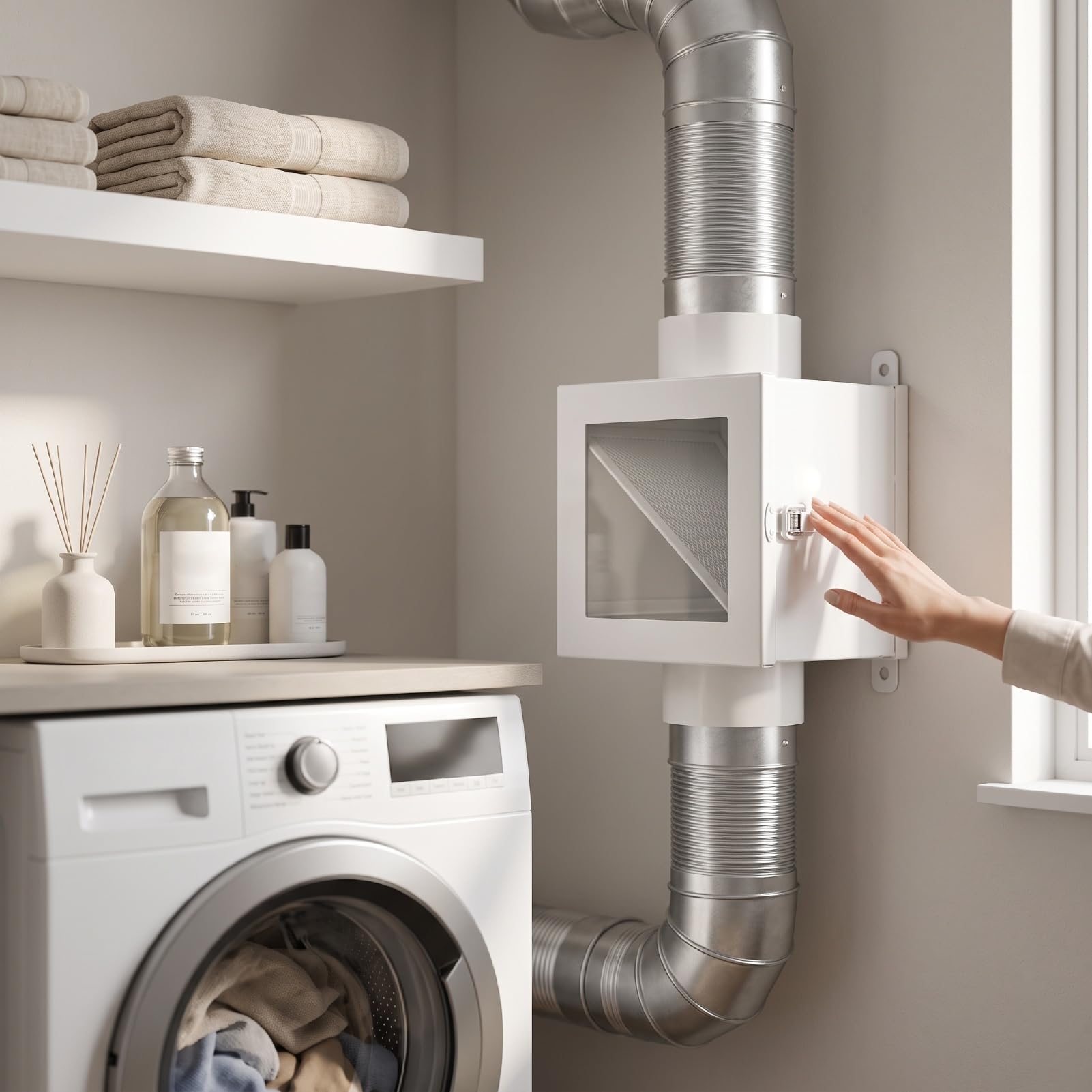 FTVOGUE Kit de Ventilación para Secadora de 4 Pulgadas, Colector de Pelusa