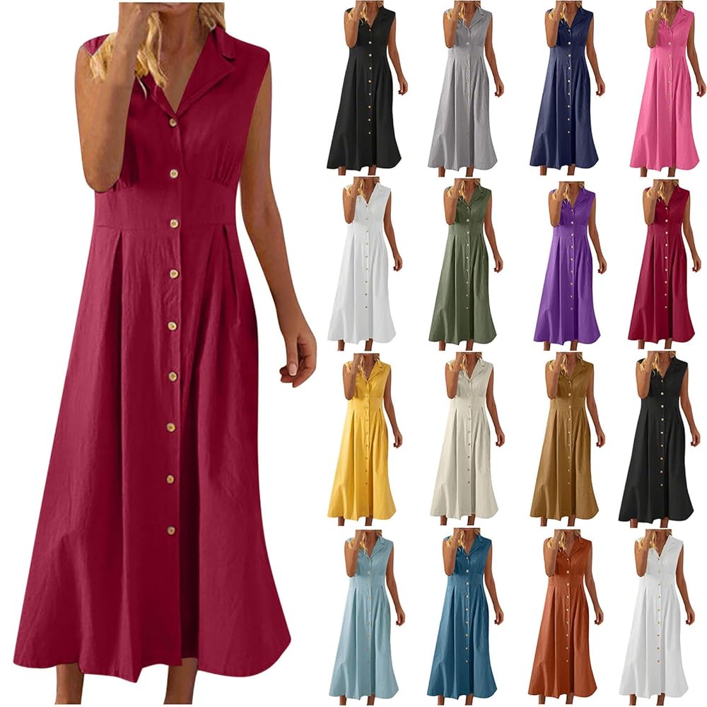 Women's Boho Maxi Dress V-neck Linen Long-sleeved Long Dress Pastoral Style Linen Maxi Dress 7728582