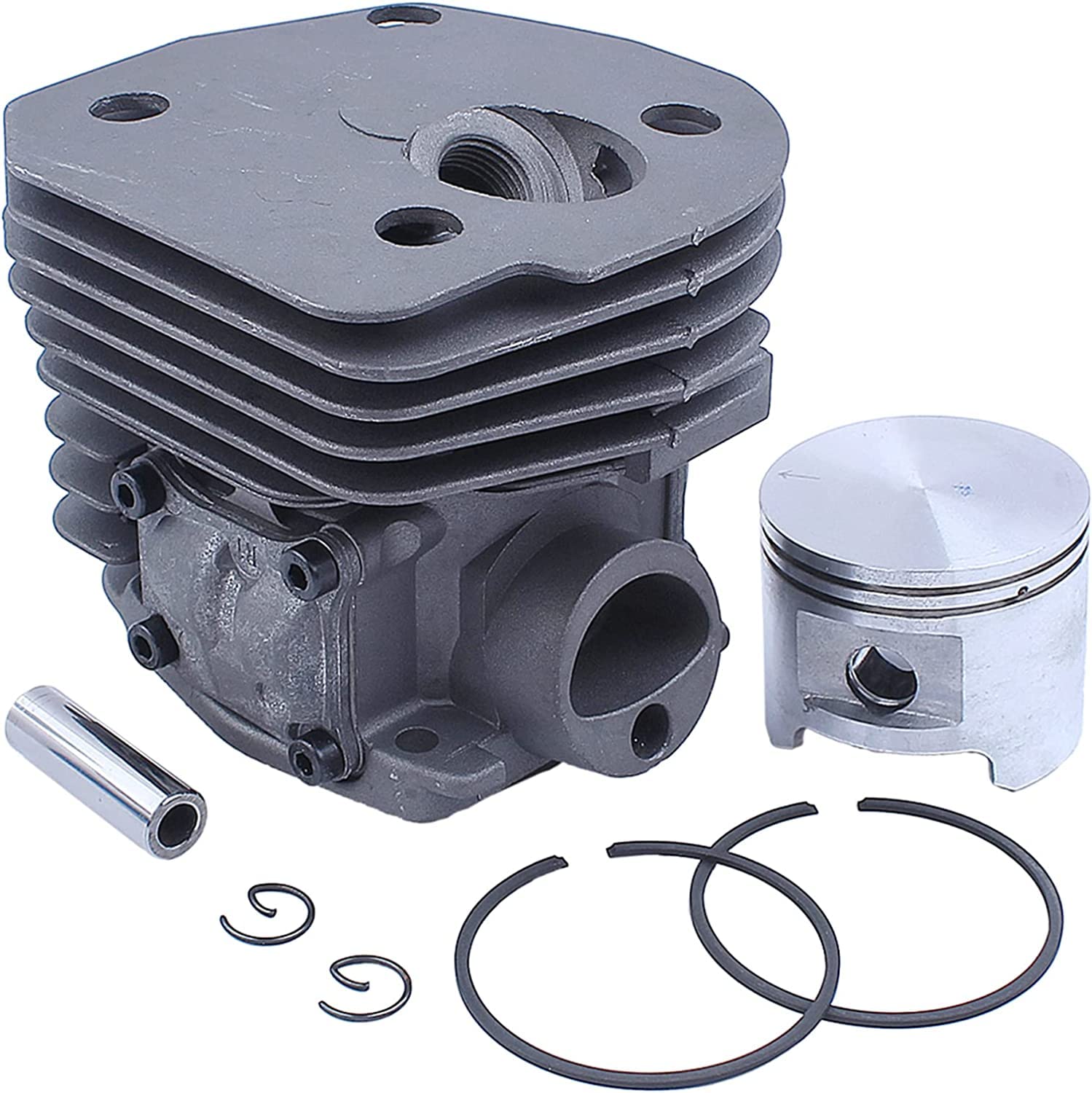 Junta de cárter Motor Cilindro 45 mm, Filtro línea Combustible, Adecuado para motosierras Gasolina 2 Tiempos 353, 351, 350 y 346XP