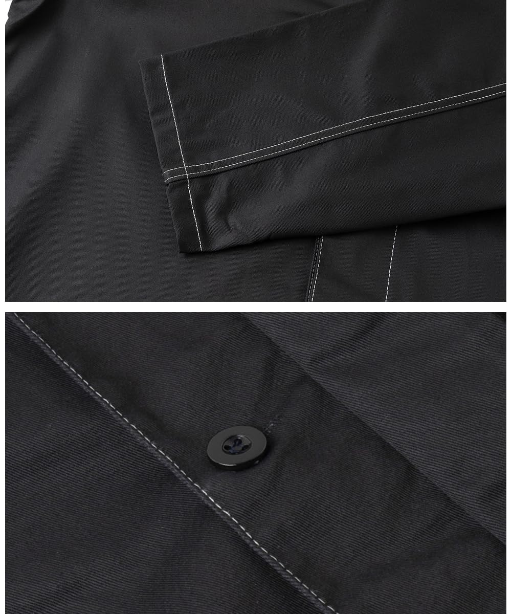 Blouse de Travail Homme Atelier Industrie Veste Manches Longues Manteau Travaux