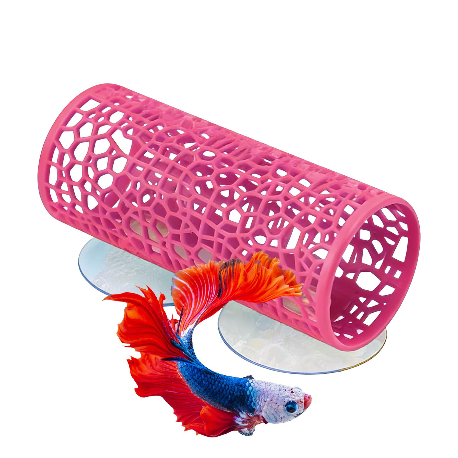 para Bettas,Pequeño Refugio Seguro de succión para decoración de Acuario - Decoración de Hábitat para Gambas,para Dormitorio, Apartamento, Oficina, Mascotas Acuáticas, Cíclidos, Cangrejos de Río — view 10