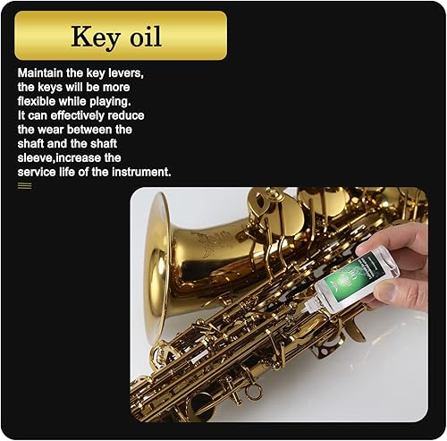 Miniatura 3 de Aceite de llave para instrumentos musicales para clarinetes, flautas, saxofones, oboes, fagot, instrumento de viento de madera, 1.02 onzas líquidas
