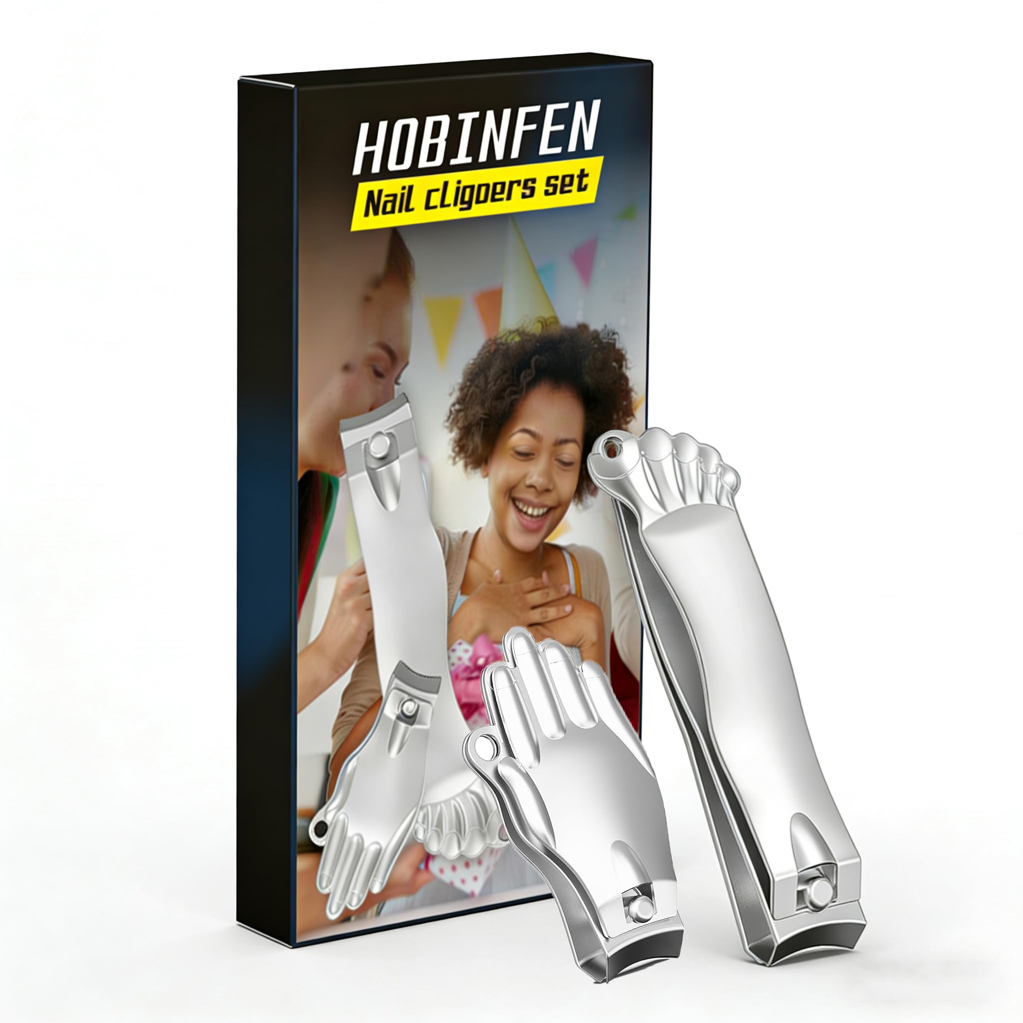 Funny Nail Clippers Set - Gag Gifts for Men, White Elephant Gifts for Adults, Stocking Stuffers & Cool Gadgets for Dad Boyfriend Husband Friends