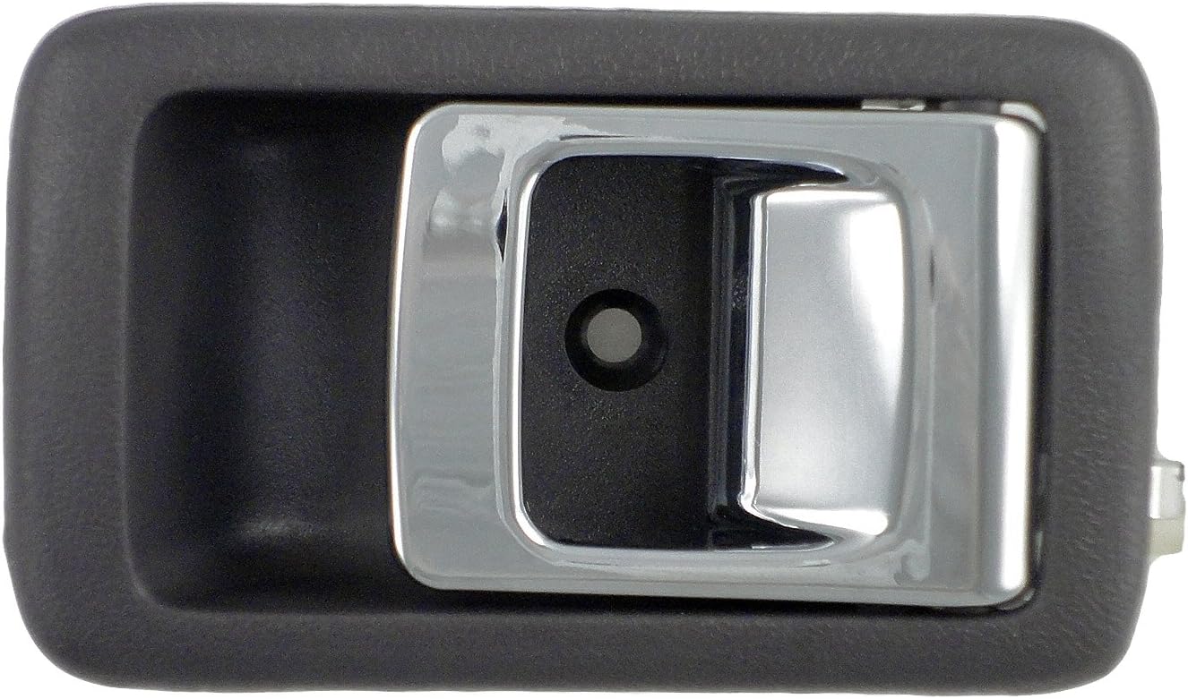 Dorman 79520 Interior Door Handle Compatible with Select Toyota Models, Textured Chrome Lever; Gray Housing