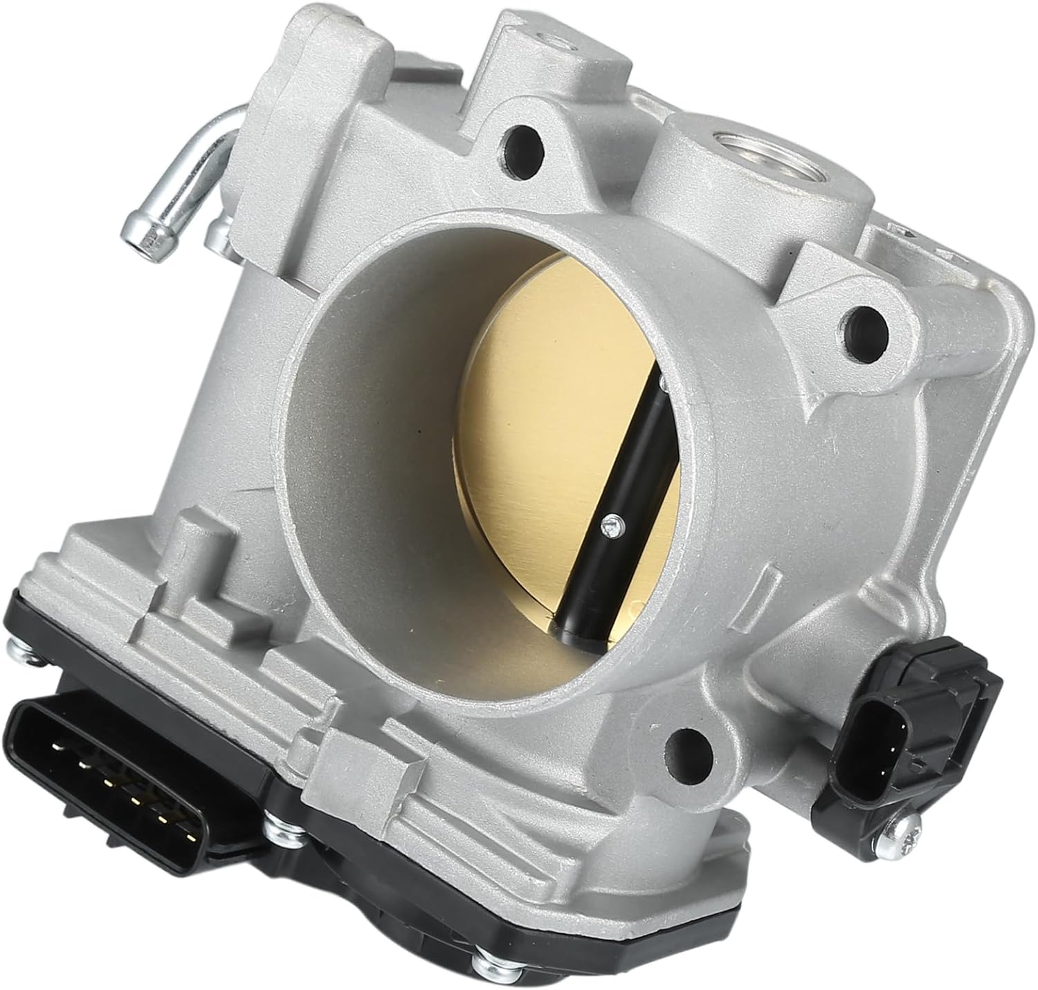 Motoforti Throttle Body Assembly Compatible for Honda Accord 3.0L V6 - Gas 2003-2004, 65mm Aluminum Alloy Silver Tone Engine Throttle Body Actuator Long-lasting