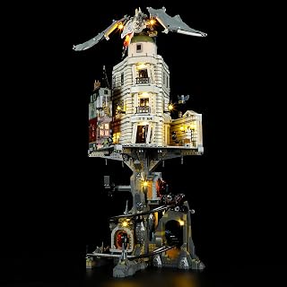 LED Light Set Compatible with Lego 76417 Gringotts Wizarding Bank – Collectors' Edition Harry Potter Building Blocks Model - Model Set NOT Included