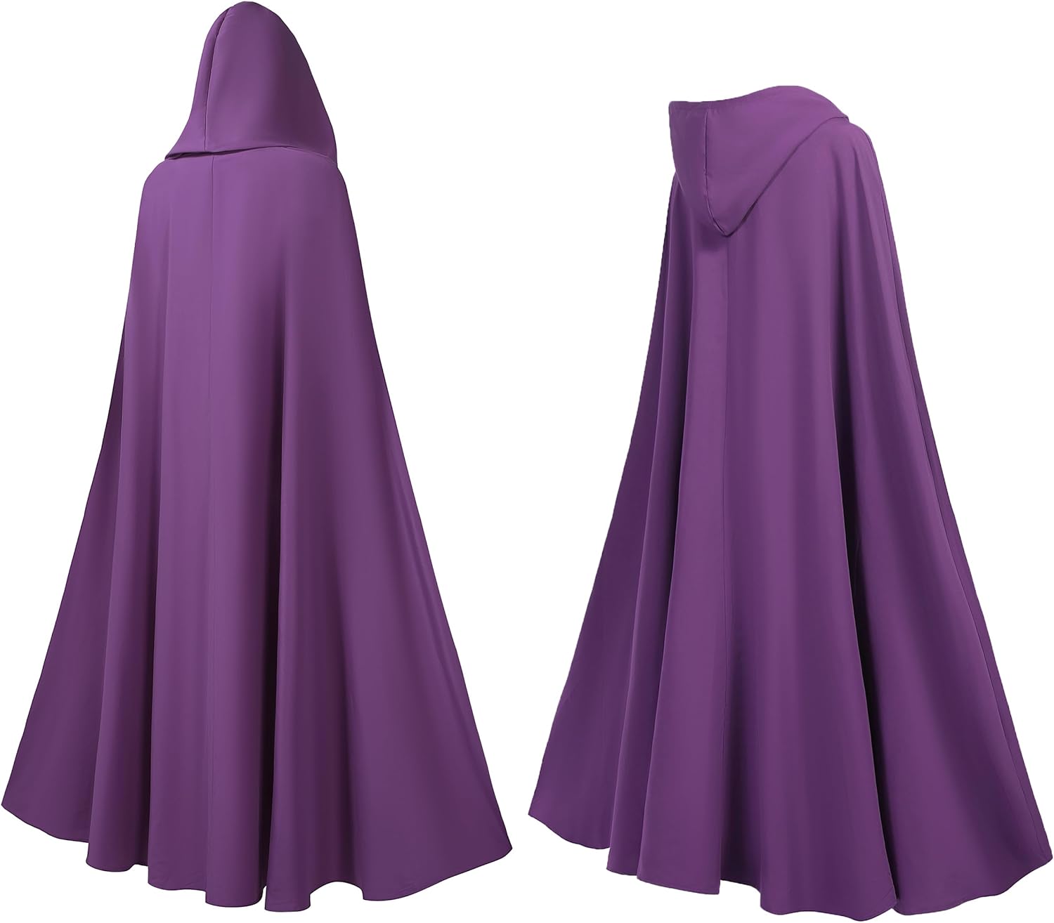 Women Renaissance Cloak with Arm Holes,Medieval Cloak with Hood,Adult Hobbit Cape Halloween - Image 2