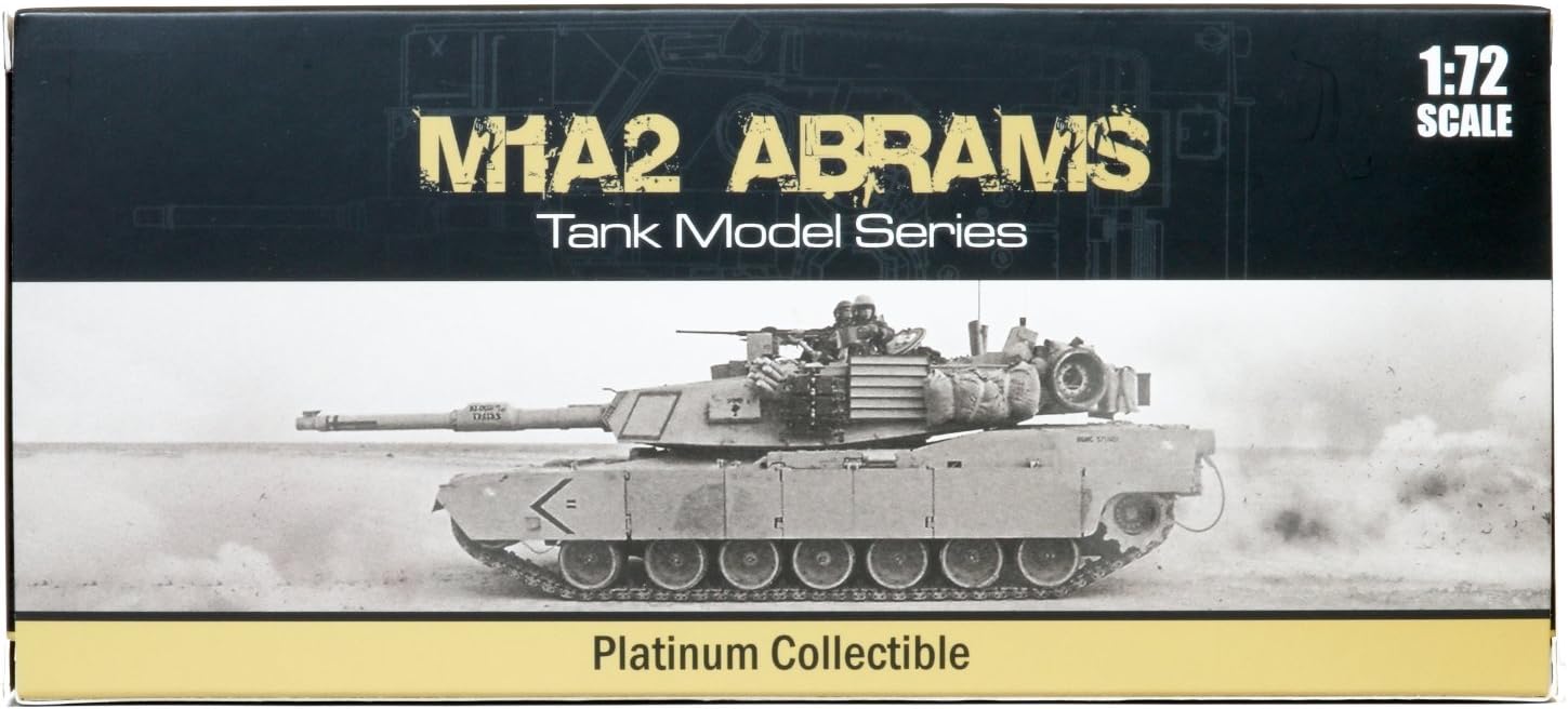POCO DIVO US M1A2 Abrams Tank Diecast 1/72 Scale Showcase Collection Action Model