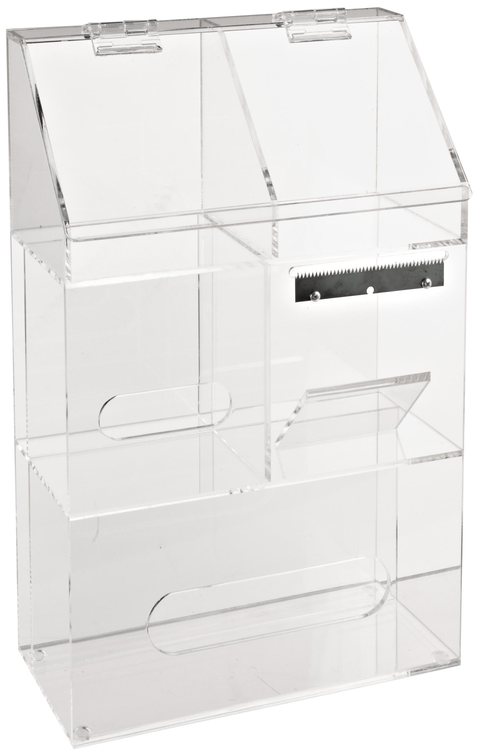 Heathrow Scientific HD234523 Acrylic Workstation Storage Bin, 265mm Length x 137mm Width x 440mm Height
