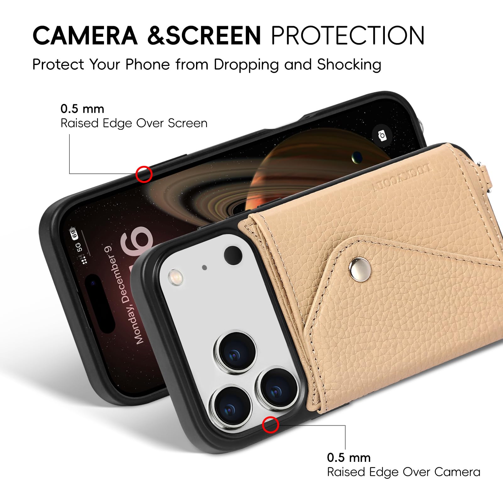Amazon.com: LUCKYCOIN Crossbody Phone Case for iPhone 17 Pro,100