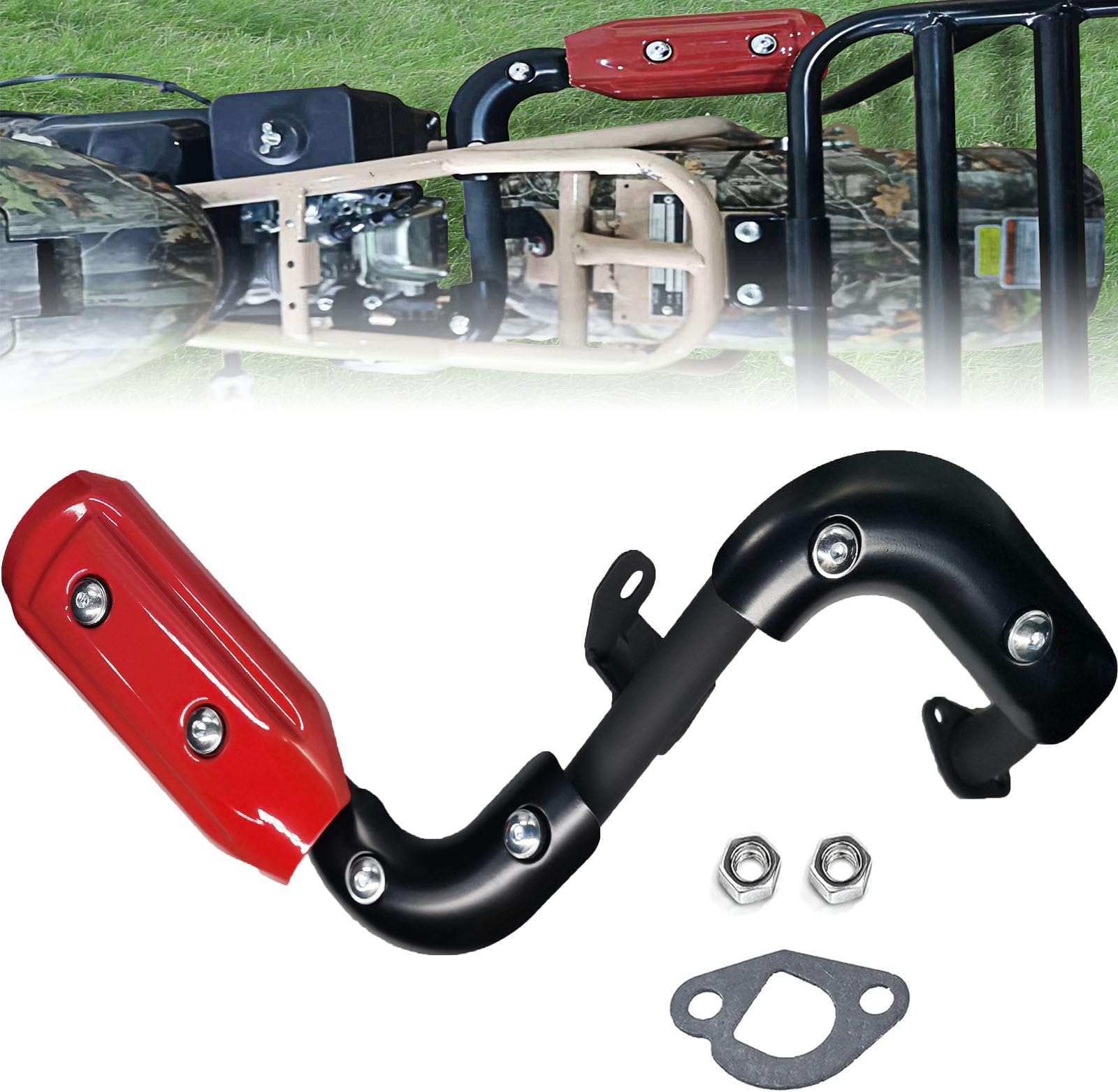 Chikia Exhaust Pipe with Muffler Silencer Kit for Coleman