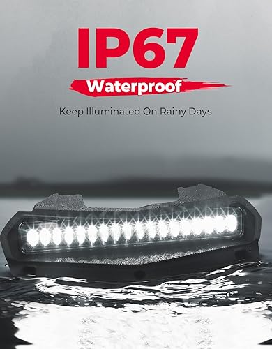 Miniatura 4 de KEMIMOTO Foco LED de capó redondo  Compatible con Rmax2Rmax4 1000 (2021-2023), luz de circulación diurna auxiliar delantera, 1 unidad