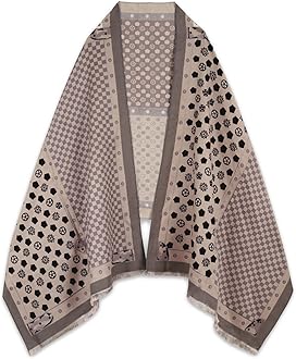 Scarfs for Women Pashmina Silky Shawl Wrap for Evening Dressing Blanket Open Front Poncho Cape