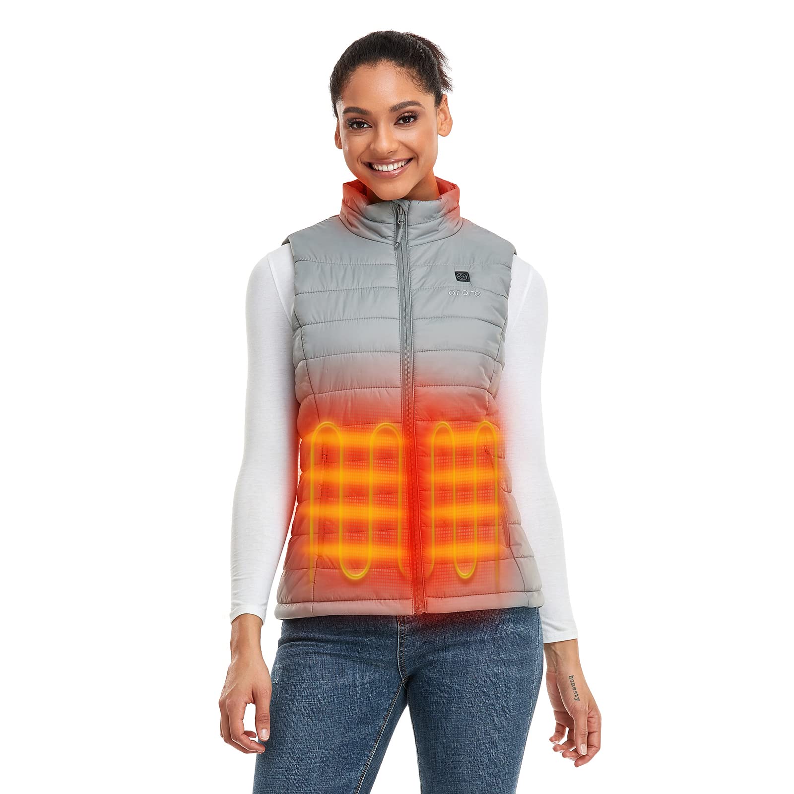 OROROWomen's Lightweight Heated Vest with Battery Pack