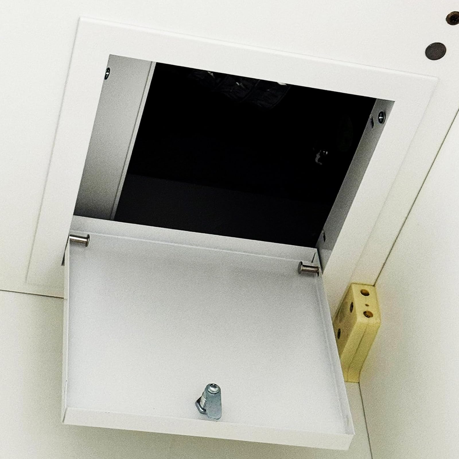 FANGQMM Wall Aluminum Access Panel, Ceiling Access Panel, Waterproof Plumbing/Electricity/Heating/Alarm Wall Access Hole Cover, Flush-Mounted Inspection Hatch 30x30cm/12x12in